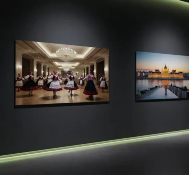 Trip Insight Guide rendezvényhelyszín-fotók montázsa, virtuális bejárás illusztrációja